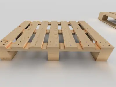 WOODEN PALLET 3D model purchase