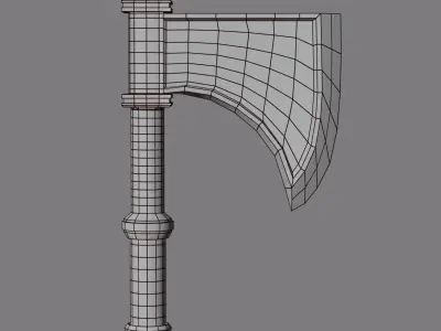One-Handed Dwarf Axe 3D model