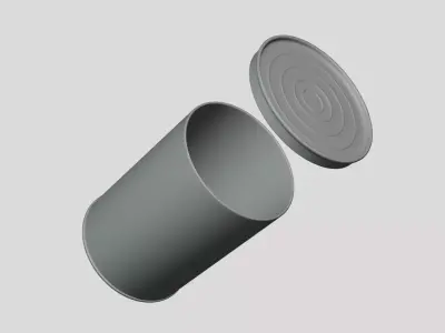 Paint Can - Geometry Only No Textures No Materials 3D model