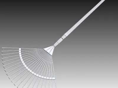 Fan Rake 3D model