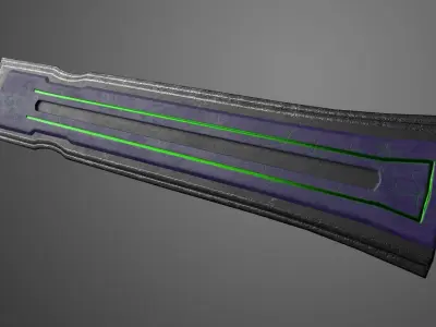 Heavy sword 3D model Low-poly 3D model