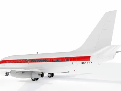 Boeing 737-200 Generic Livery(1) 3D model