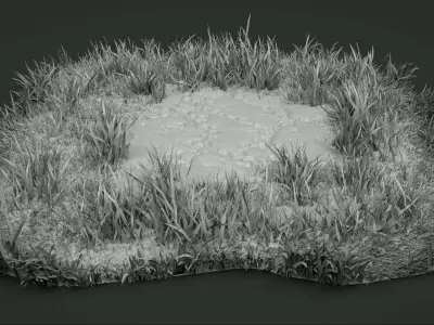A detailed model of the grass Texture