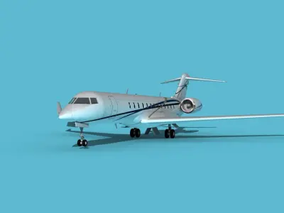 Bombardier Global 7000 V11 3D model