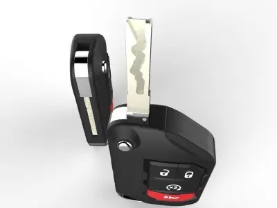 Car  key  - JEEP WRANGLER 3D model