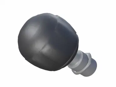Industrial Knob Low-poly 3D model buy