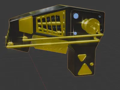 gun Electric Free low-poly 3D model