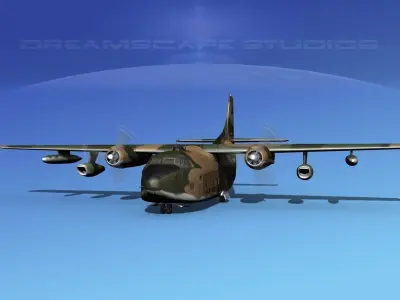 Fairchild C-123K Provider V08 3D model