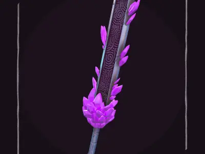 Monolithic Sword - Game Ready - Low-poly 3D model