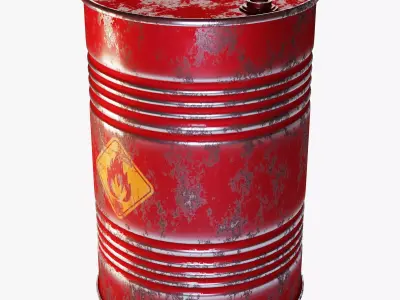 Oil Barrel 3D model 3