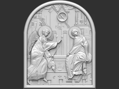 Annunciation Icon 3D print model