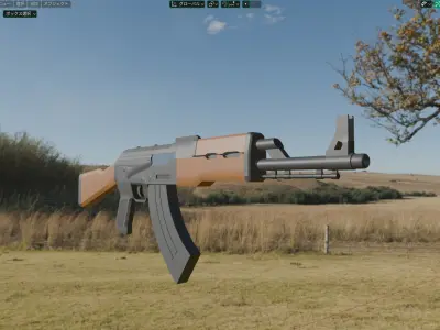 AK-48 Free 3D model