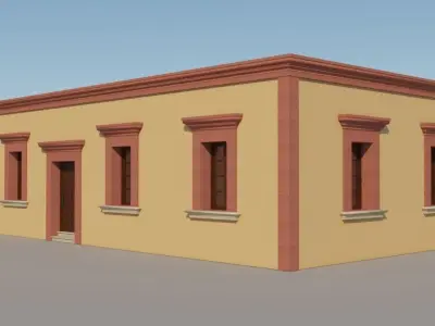 Mexican House  3 Houses  3D model