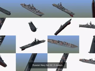 Russian Navy Set 02 3D Model Pack