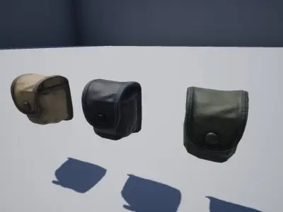 Granades pouch Low-poly 3D model