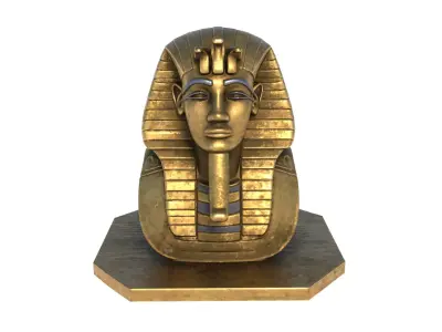 Tutankhamun bust 3D model