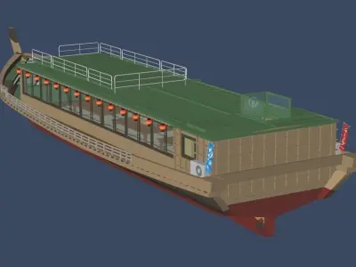 Yakatabune Organization chartered cruiser 3D model