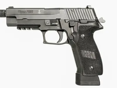 Sig Sauer P226 MK25 9MM Handgun Low-poly 3D model