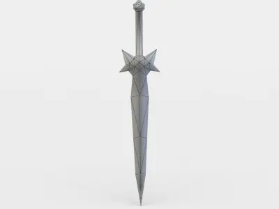 Dagger sword Low-poly 3D model order