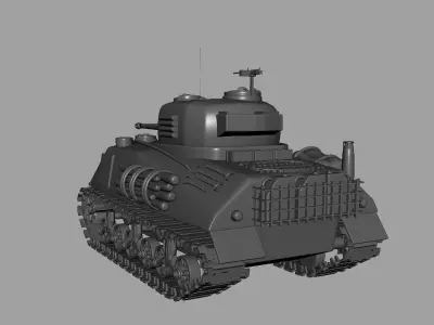 M4 Sherman Tank 3D model purchase