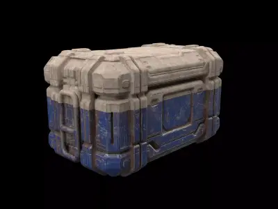 Sci-fi box 3D model by jwolf73