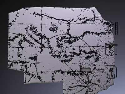 Cortona Chart Map RoZ 3D print model