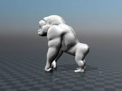 ANGRY GORILLA Free 3D print model