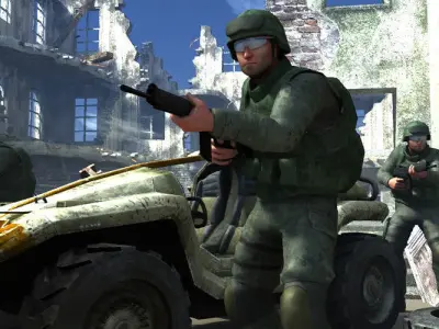 Marine Soldier Low-poly 3D model purchase