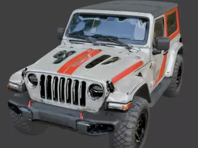 Off-Road Adventure Jeep 3D Model Low-poly 3D model