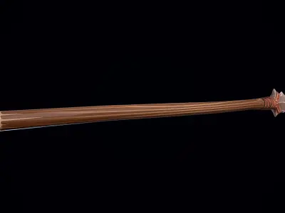 Stylized Stone Spear Low-poly 3D model