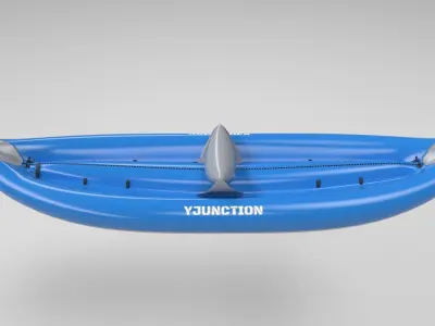 Game Ready Kayak kingston inflatable canoe Low-poly 3D model