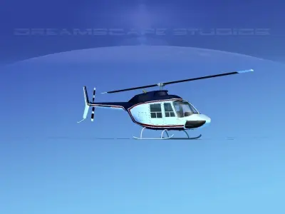 Bell 206 JetRanger V03 3D model