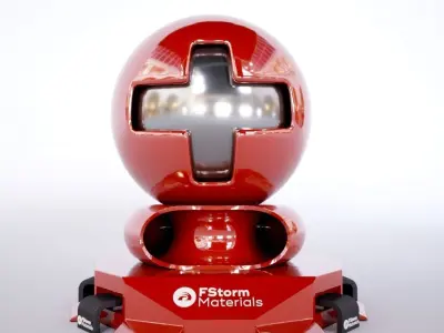 Huge Material Pack Fstorm with shader ball 3D model