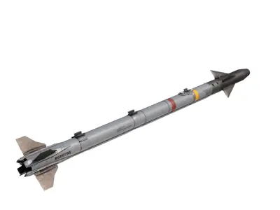 USAAF AIM-9X AIM9 Sidewinder Missile AIM9X 3D model