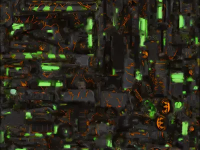 Haunted Jack O Lantern Sniper Rifle 3D Model Low-poly 3D model