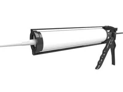 Sealant skeleton gun with cartridge 3D model