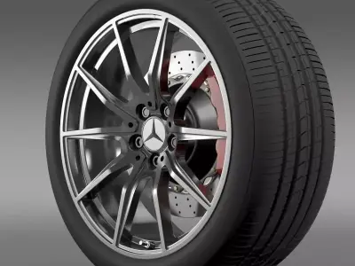 Mercedes Benz AMG GT wheel 3D model