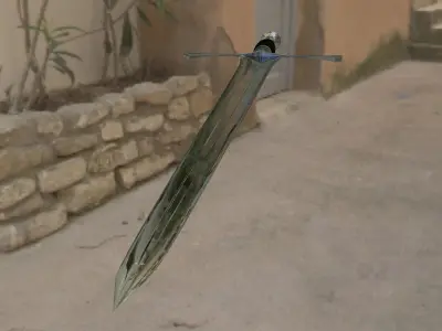 Sword of Aragorn Low-poly 3D model