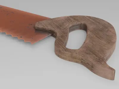 Tools package 03 - Saw Low-poly 3D model