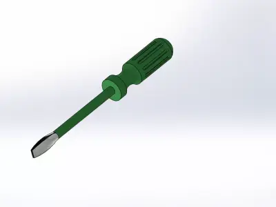  flat head screwdriver 3D model