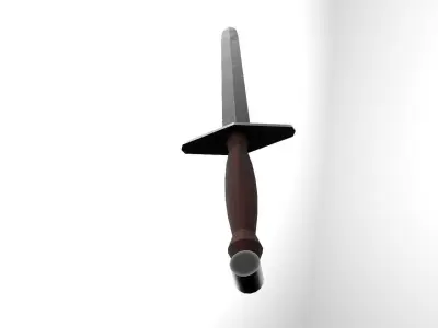 Single Handed Sword Low-poly 3D model