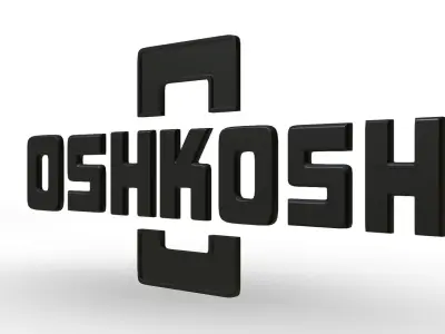 oshkosh logo 3D model