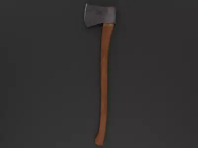 Wooden AXE Low-poly 3D model buy