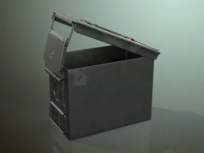 Military Ammunition Box Free 3D model