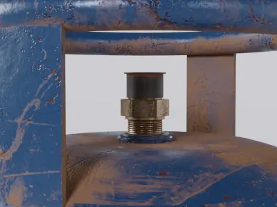 Industrial Gas Cylinders Free low-poly 3D model