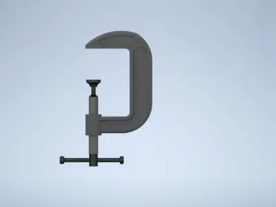 G clamp 3D model by luciferrrr