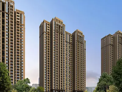 3Dmax fashion city commercial square building 275 3D model