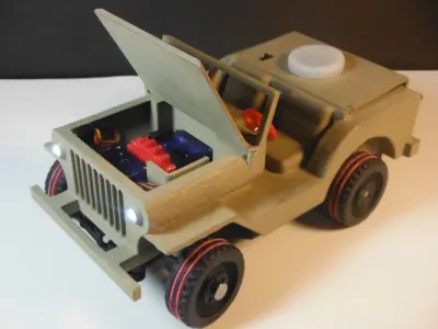 IR RC Jeep 3D print model