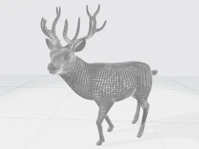 Wire Gazelle   3D model