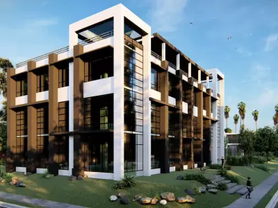 Public Building 03 Low-poly 3D model